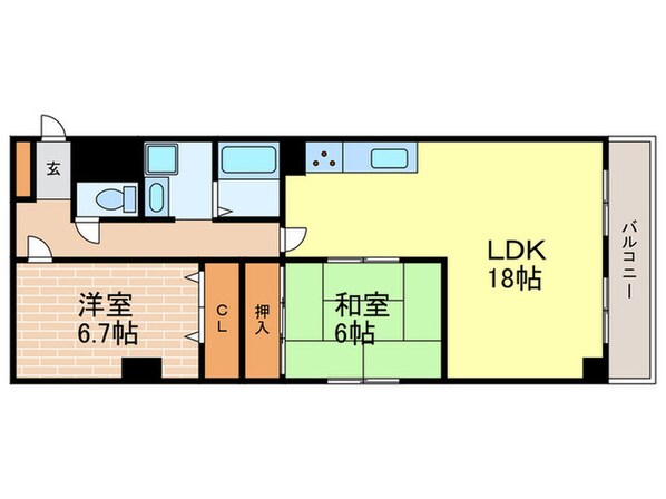 久出川第２マンションの物件間取画像